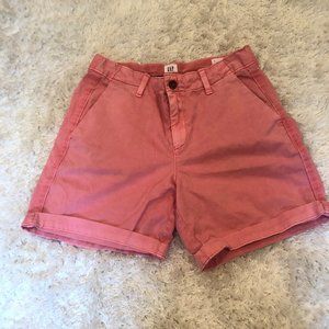 GAP Pink Girlfriend Chino Shorts
